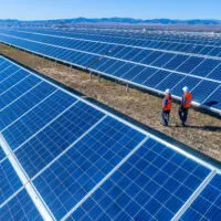Field of solar panels