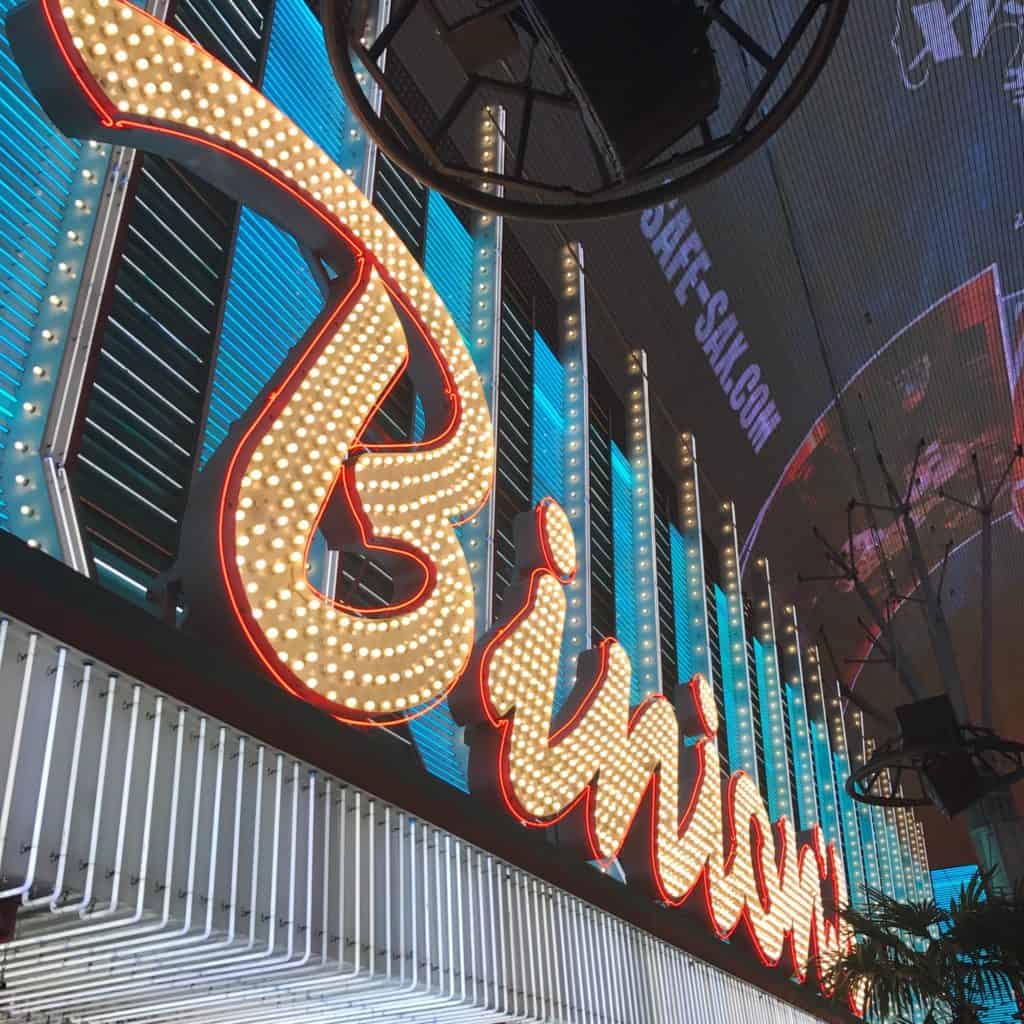 Binion's sign on the exterior of their Las Vegas casino