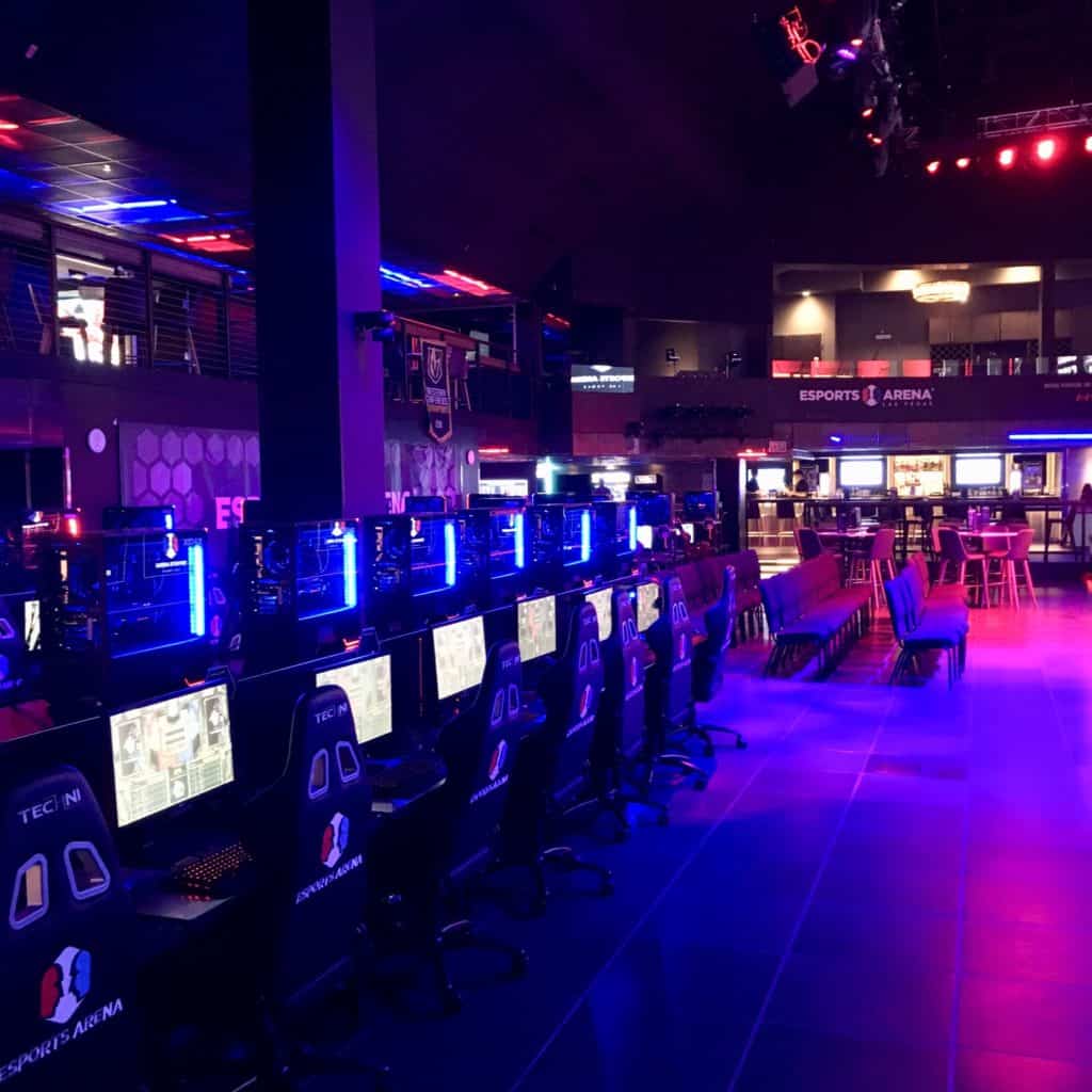 Gaming terminals at Luxor's ESports arena