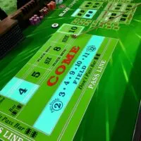 Craps table layout