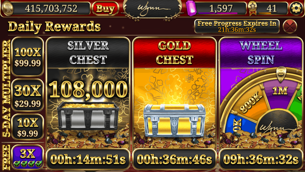 wynn slots silver jackpot with free games