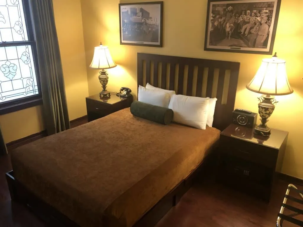 Bed in Guestroom at Binion's Hotel Apache