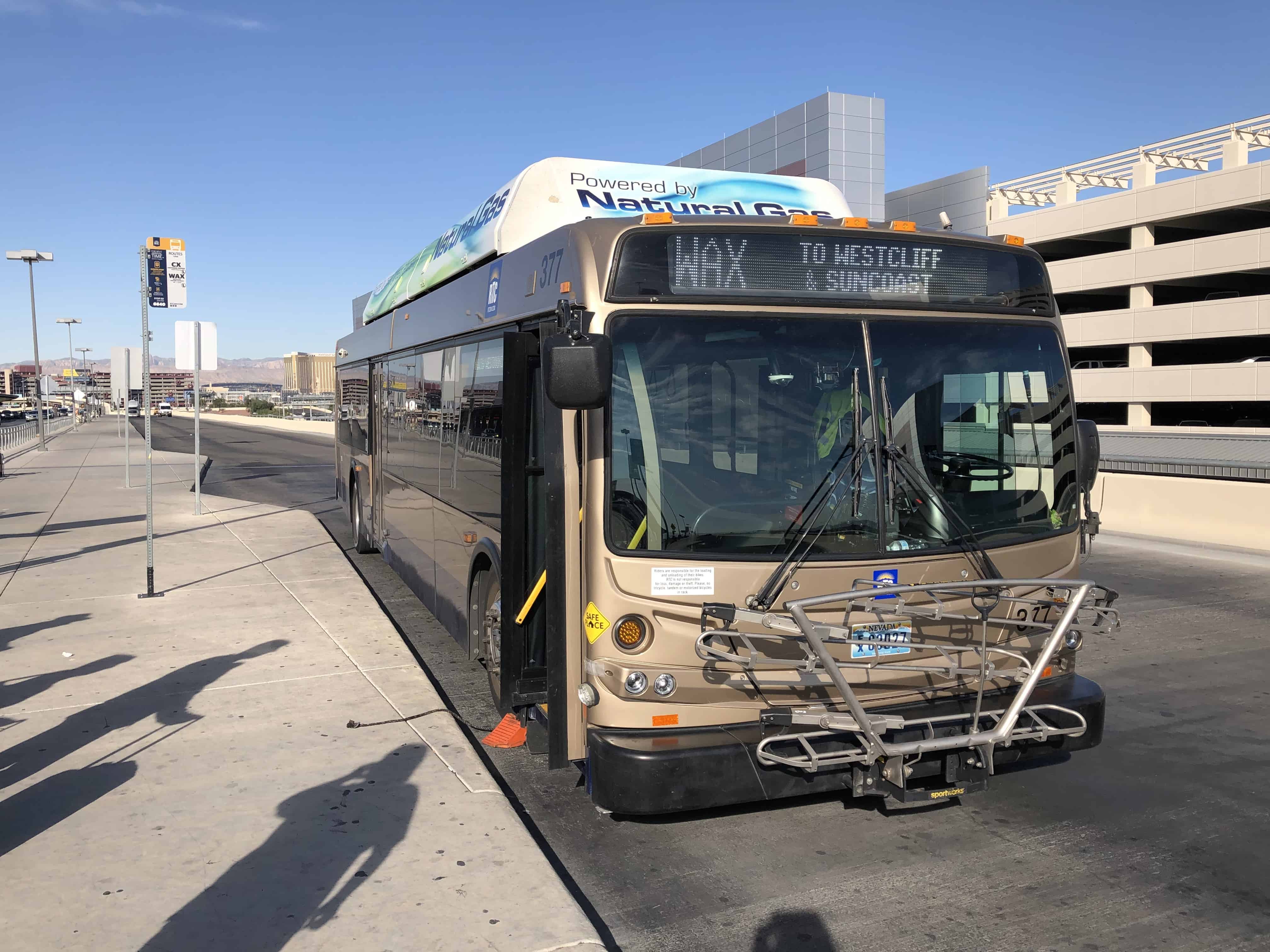 las vegas airport shuttle bus