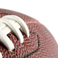 Portion of a football