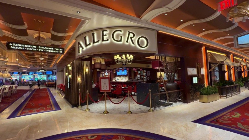 Exterior of Allegro at Wynn. 
