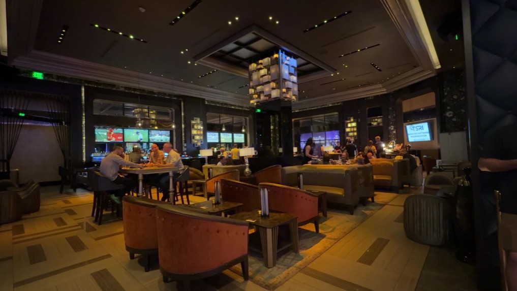 Inside Vista Cocktail Lounge.