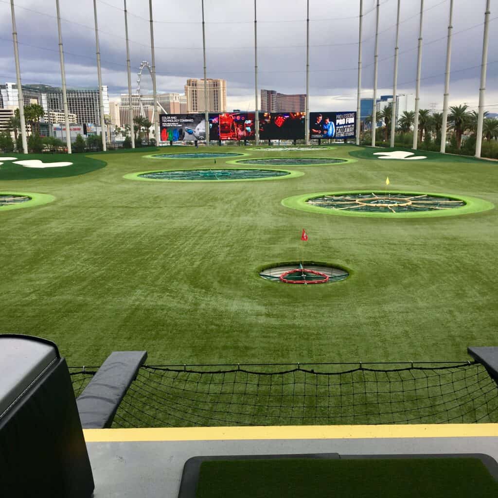 Driving range at Topgolf