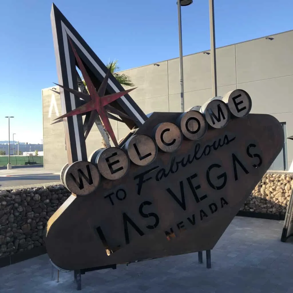 Welcome to Las Vegas sign at Area15