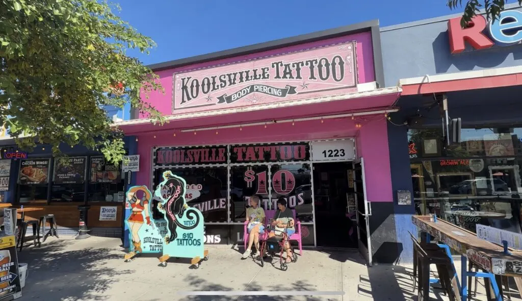 Exterior of Koolsville Tattoo. 