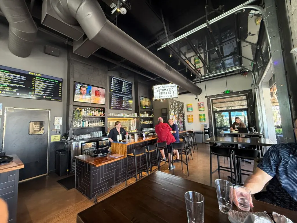 The inside of the Las Vegas Brewing Company.
