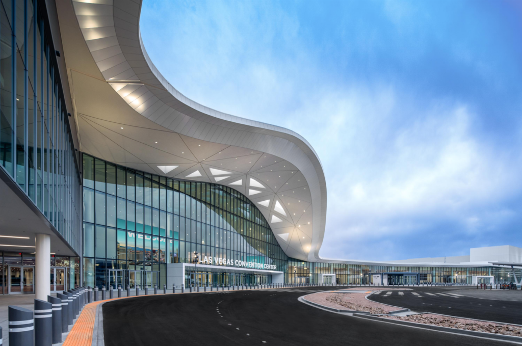 Exterior of the Las Vegas Convention Center.