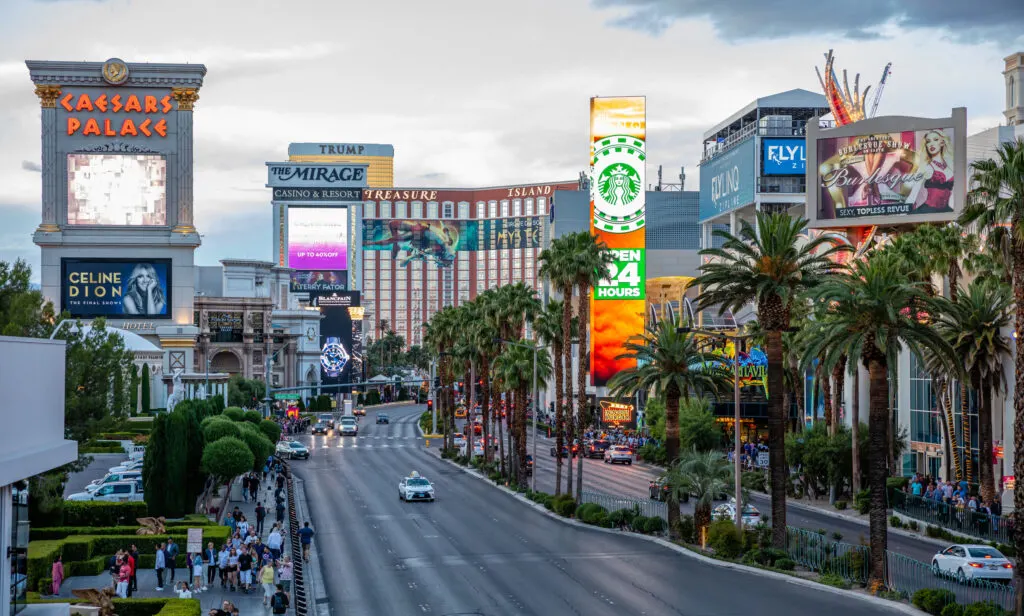 Resorts along the north end of the Strip