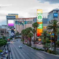 Resorts along the north end of the Strip