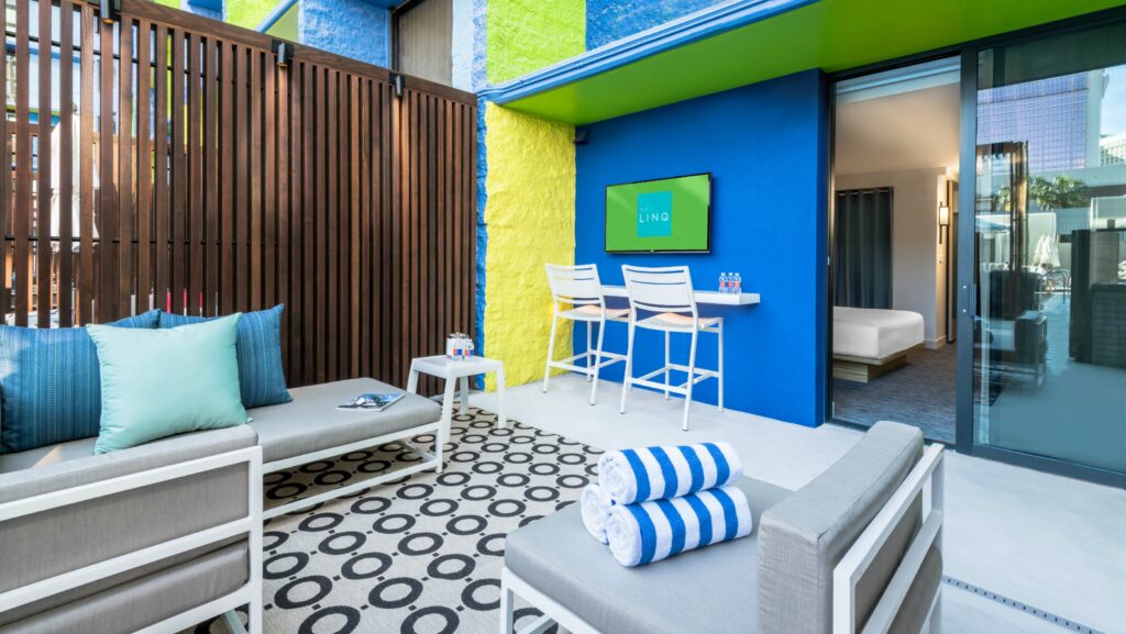 Poolside Hotel Room at Linq