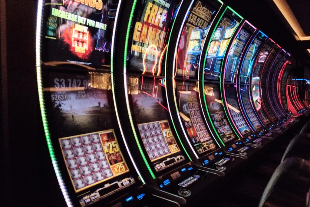 row of slot machines