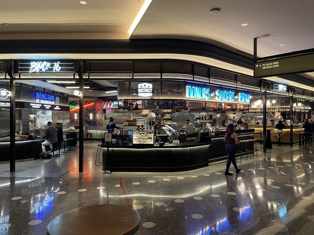 Block16 Urban Food Hall from across the hallway