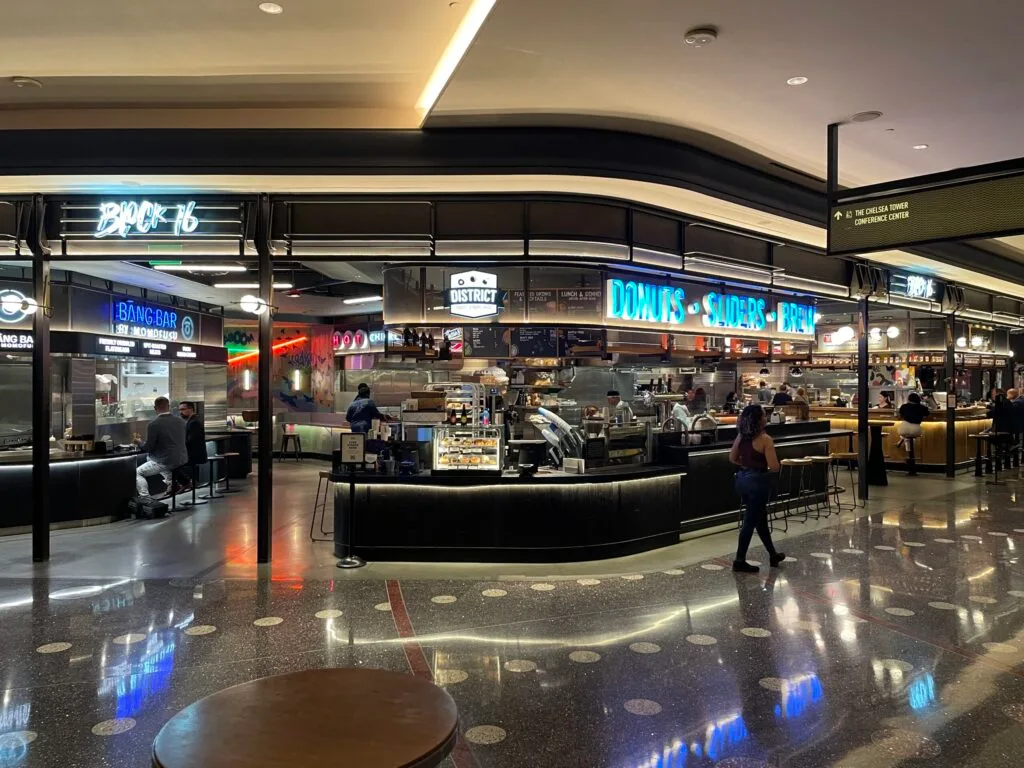 Block16 Urban Food Hall from across the hallway