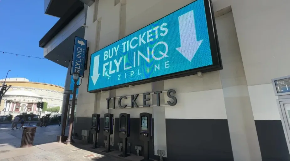 Automated ticketing kiosks for FlyLINQ. 