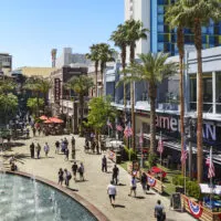 AmeriCAN's exterior along the outdoor LINQ Promenade