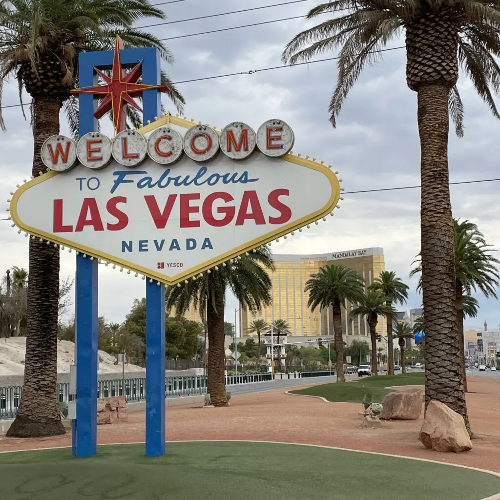 Welcome To Las Vegas Lego Sign by Dangerous Balcony