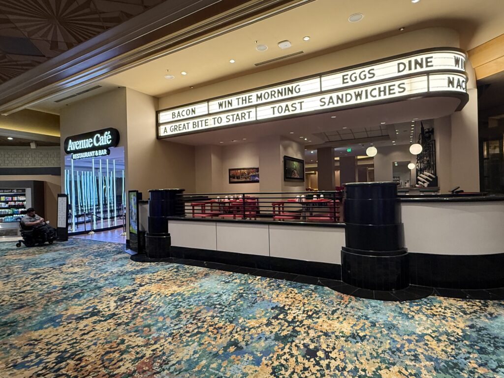 Exterior of Avenue Cafe at MGM Grand