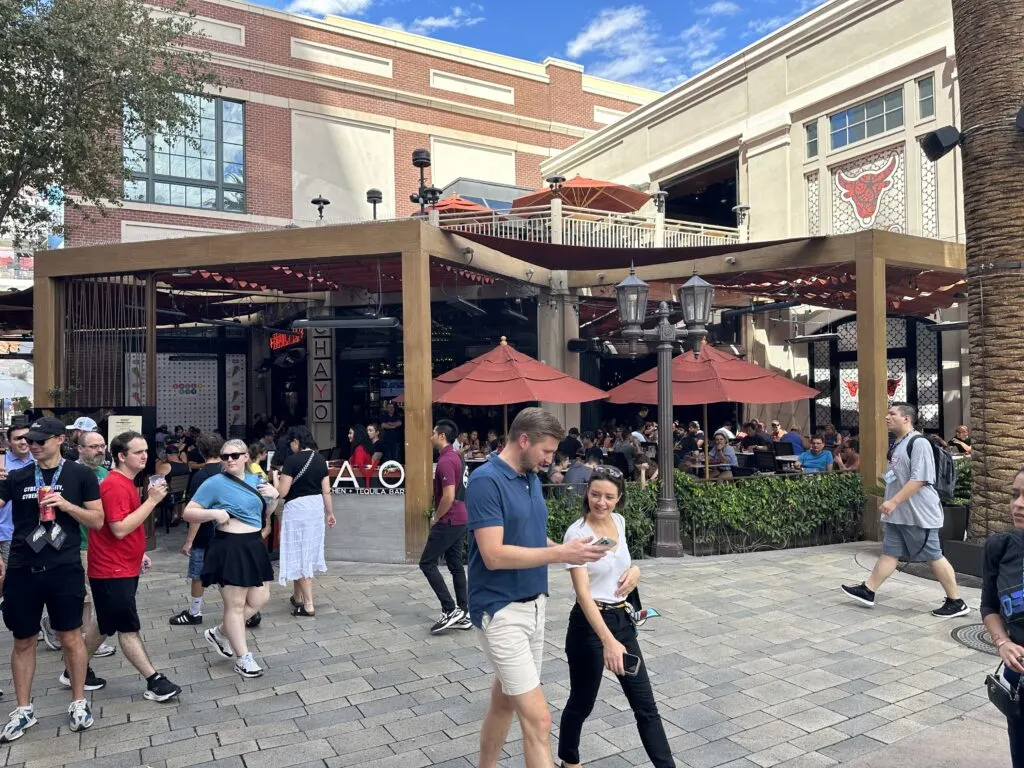 Chayo Mexicano's outdoor seating area.