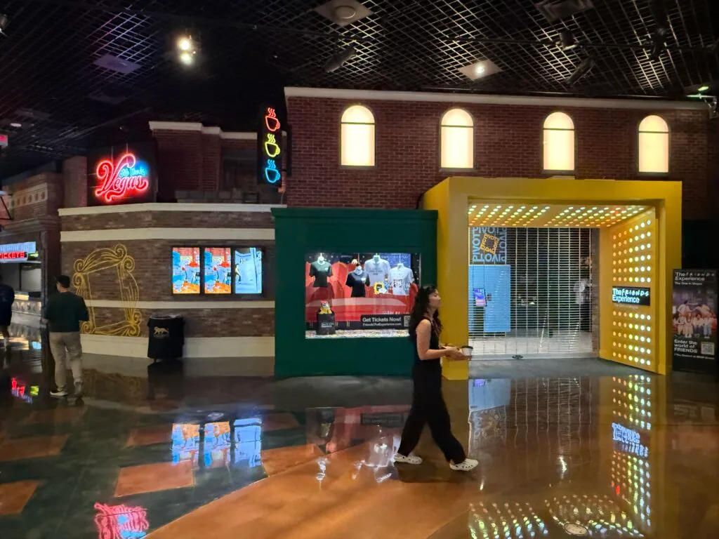 Exterior of Friends The Experience inside MGM Grand.