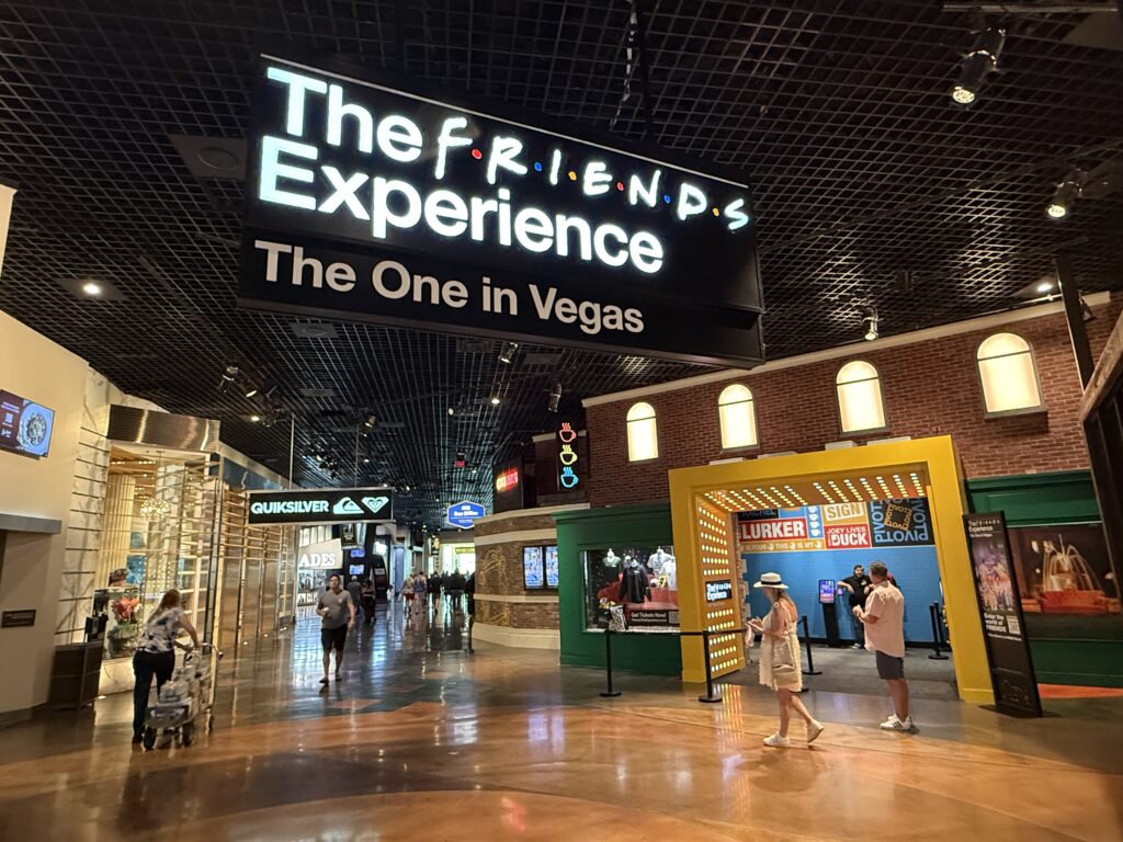 Exterior of the Friends Experience at MGM Grand.
