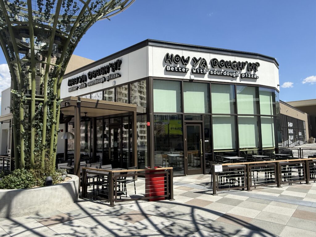 Exterior of How Ya Dough'n atop the BLVD Mall.