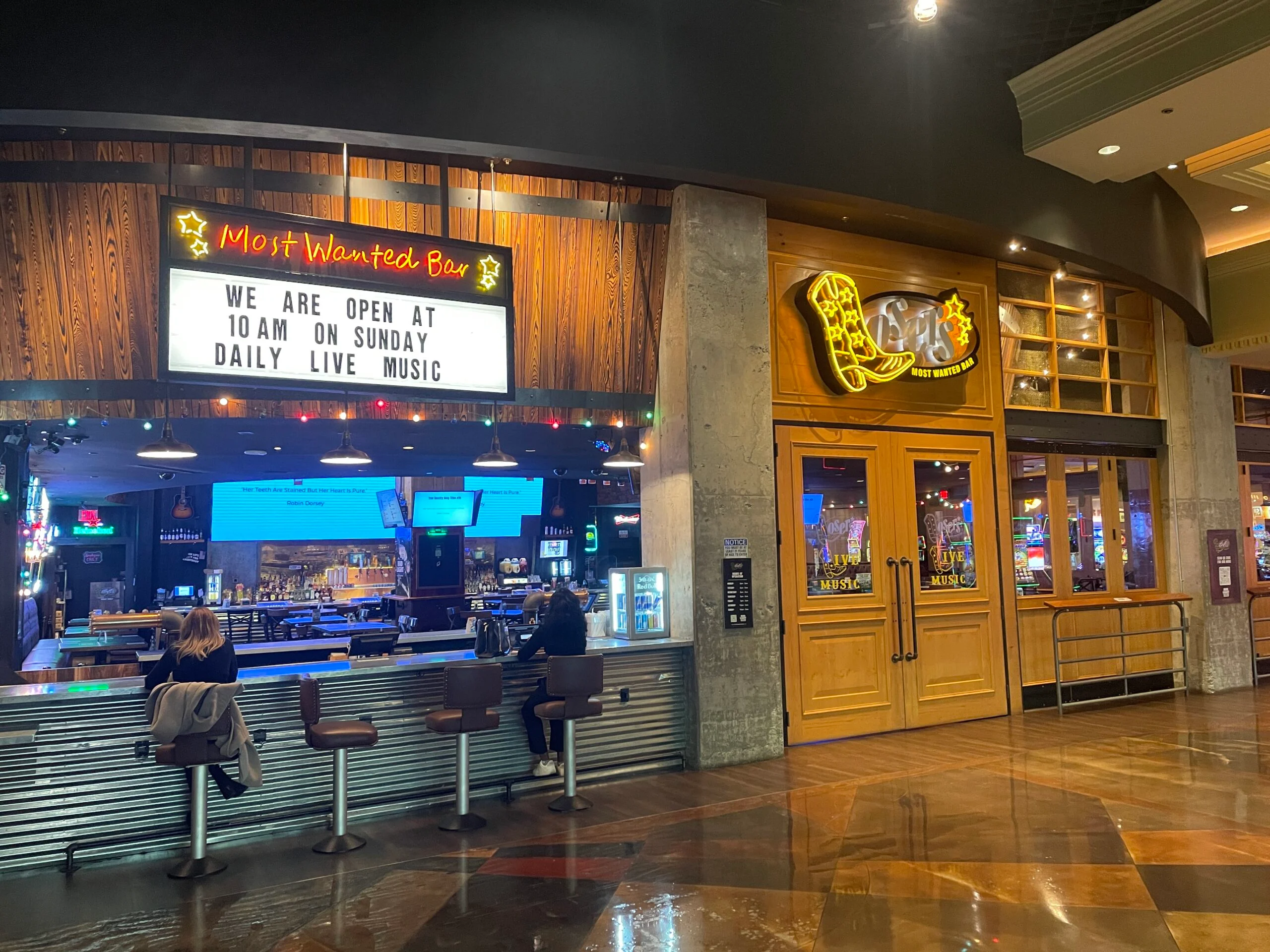 Exterior of Losers Bar at MGM Grand