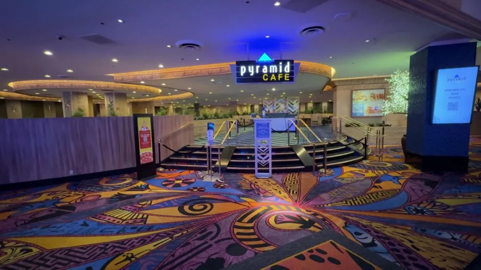 Exterior of Pyramid Cafe.