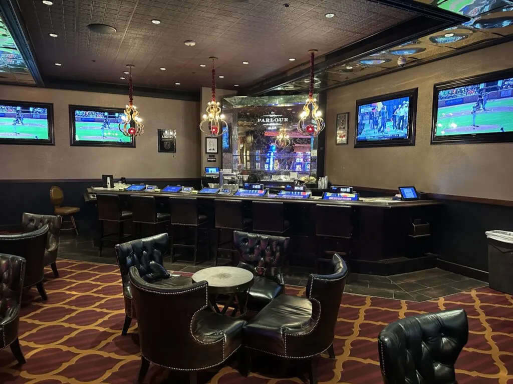 Interior of the Parlour Bar at El Cortez.