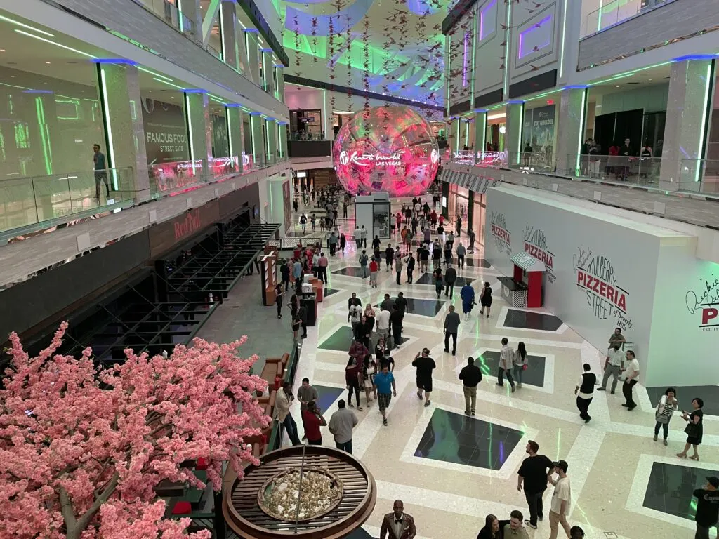 Resorts World Retail with Orb in the background