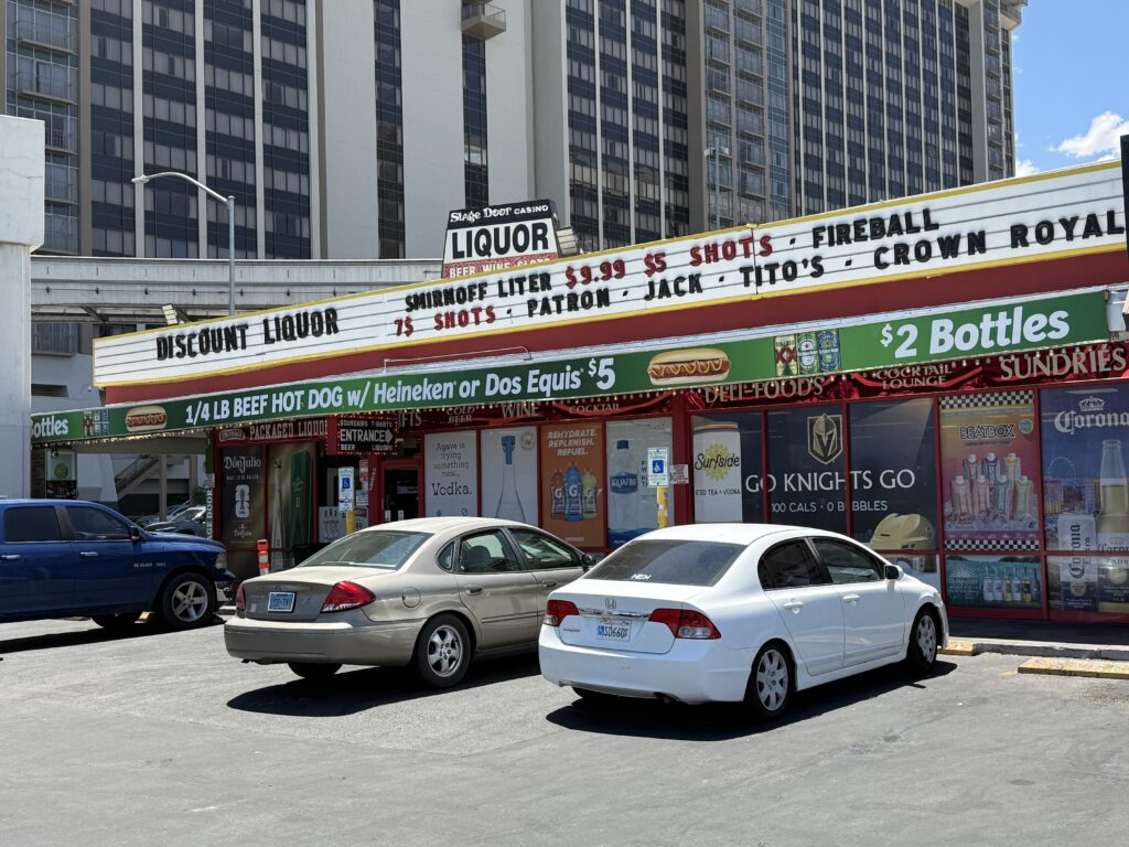 Exterior of Stage Door Casino.