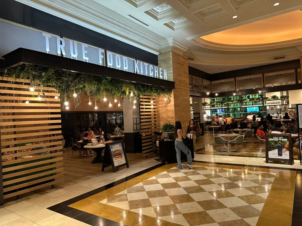 Exterior of True Food Kitchen within the Forum Shops at Caesars Palace.