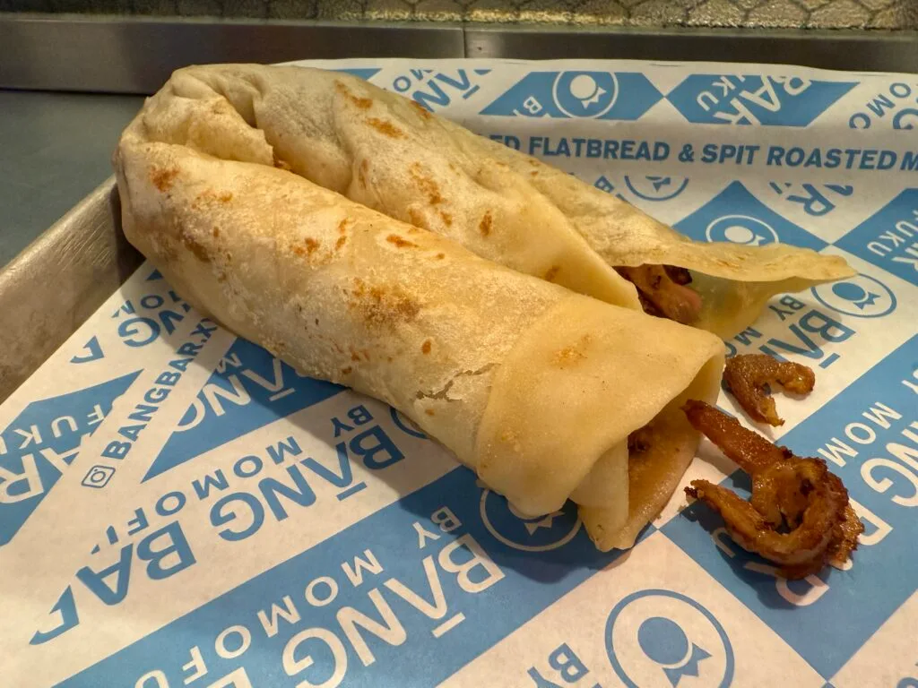 U Wrap on a plate. 