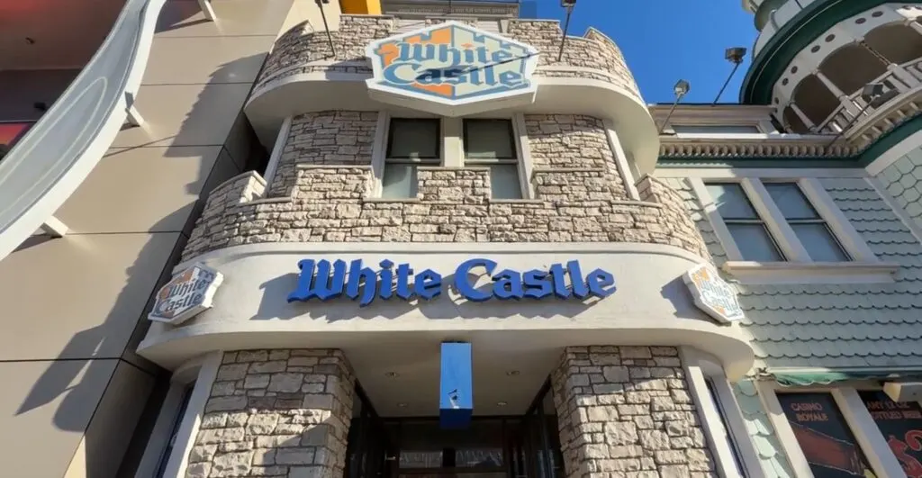 Exterior of White Castle at Casino Royale.