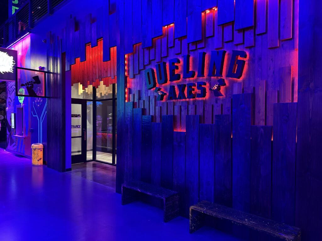 Exterior of Dueling Axes.