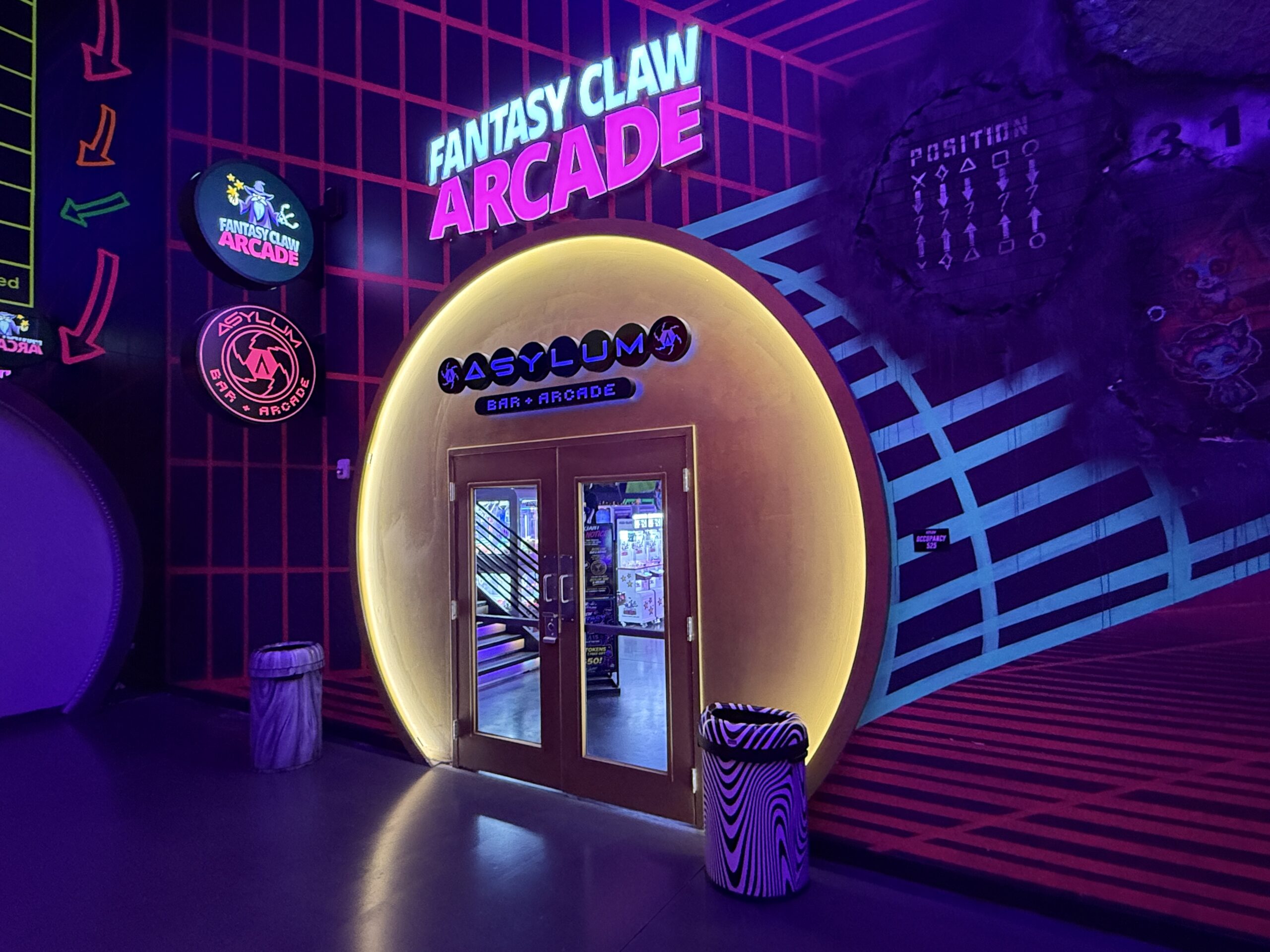 Exterior of the Asylum Arcade.
