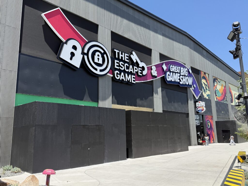 Exterior of The Escape Game and Great Big Game Show at Area15.