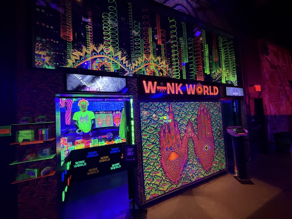 Exterior of Wink World at Area15.