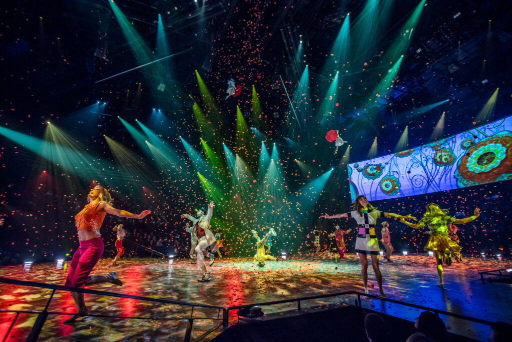 Dancers perform to Sgt. Pepper on stage