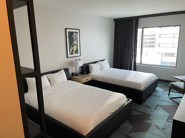 Beds in the Superior Room at Downtown Grand