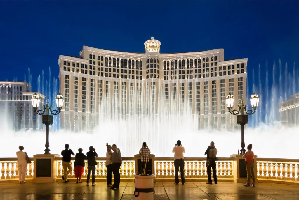 Fountains of Bellagio at Dusk