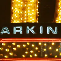Neon Parking Sign