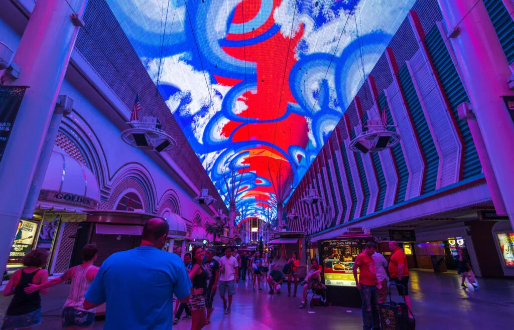 Lightshow above Fremont Street