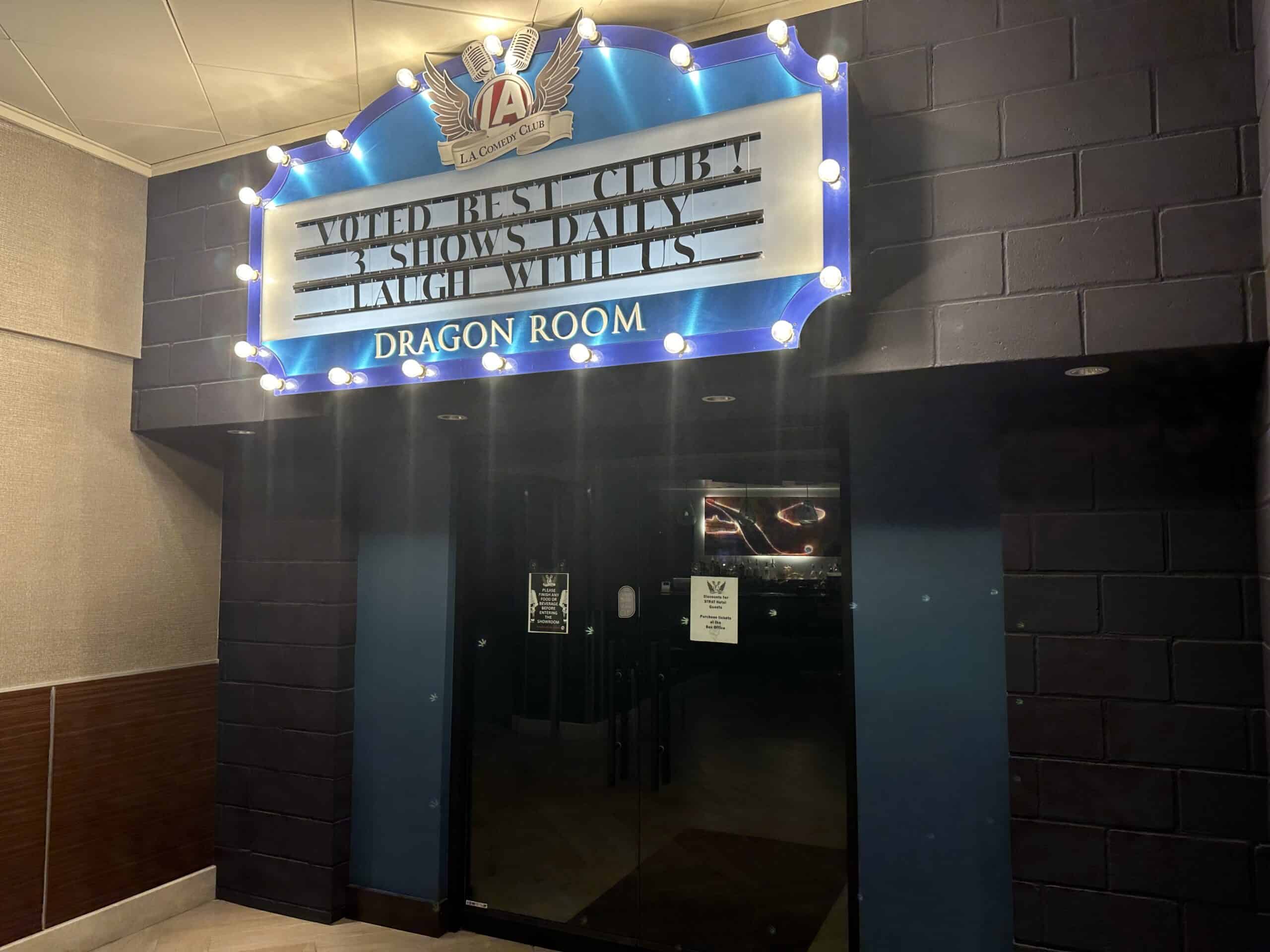 Exterior of LA Comedy Club.