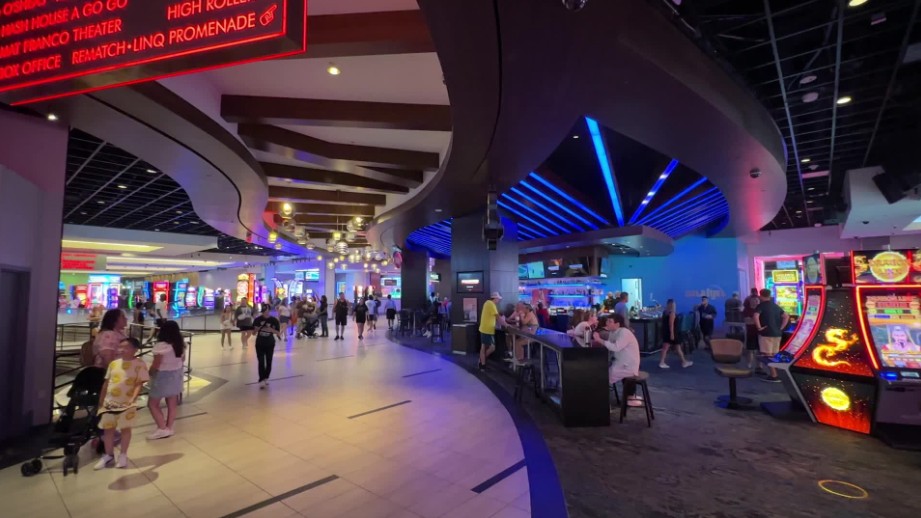 The casino floor at LINQ.