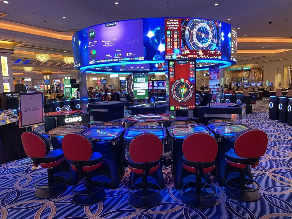 Stadium Blackjack Configuration at Palazzo Las Vegas