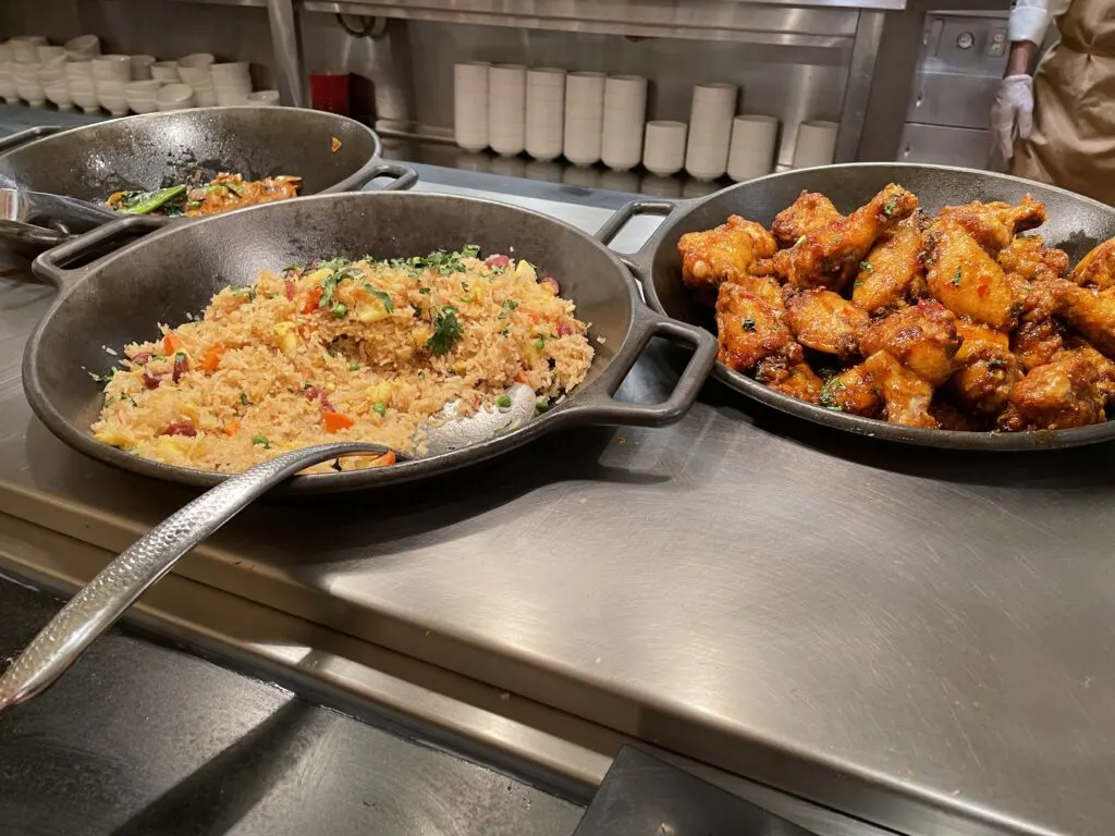 Fried Rice and Thai Chicken Wings